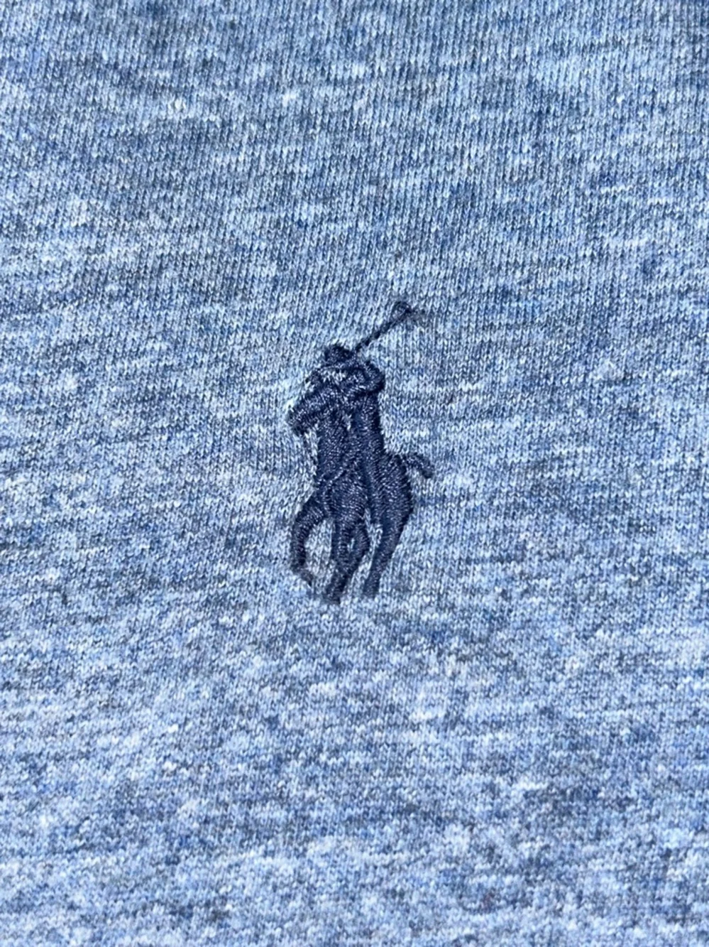 Polo by Ralph Lauren Slim Fit Men’s LS Crewneck T- Shirt XL Heather Blue Casual